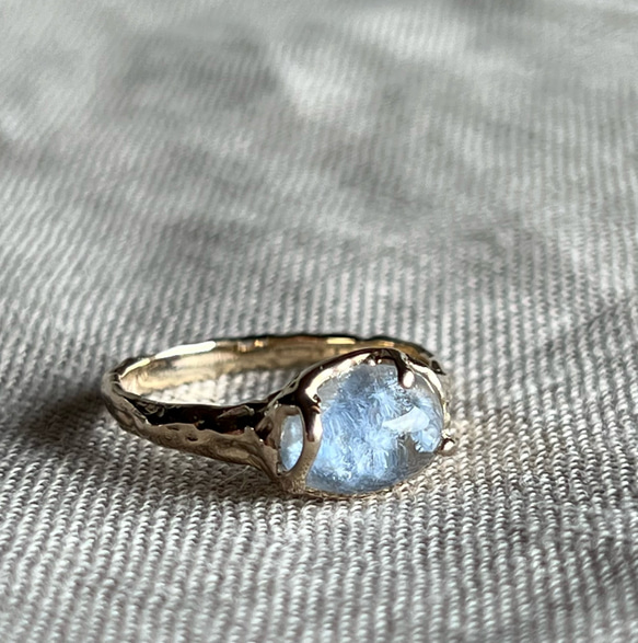 デュモルチェライトインクォーツ リング/k10 指輪・リング SNOWPETAL 