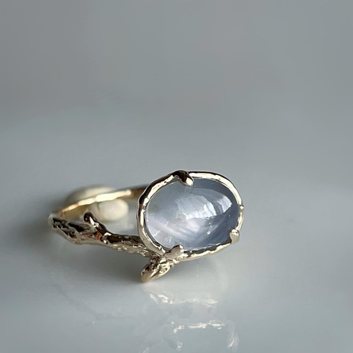 スターサファイア リング/k10 指輪・リング SNOWPETAL JEWELRY スターサファイア リング/k10 指輪・リング SNOWPETAL JEWELRY