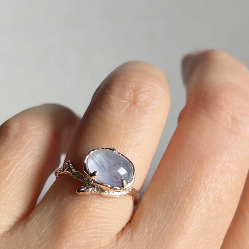 スターサファイア リング/k10 指輪・リング SNOWPETAL JEWELRY スターサファイア リング/k10 指輪・リング SNOWPETAL JEWELRY