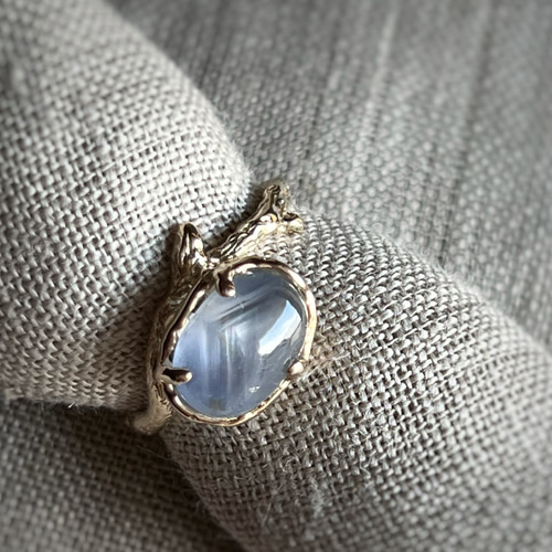 スターサファイア リング/k10 指輪・リング SNOWPETAL JEWELRY スターサファイア リング/k10 指輪・リング SNOWPETAL JEWELRY