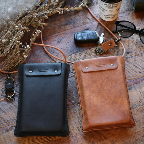 スマホポシェット キーリング付き 2点セット スマホポシェット 