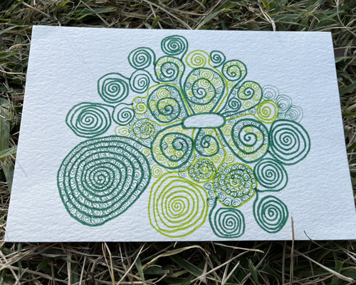 井上護/いのうえまもる 絵画　タリン　サインペン・オイルパステル c741954c77508ea39a748f480eeff9