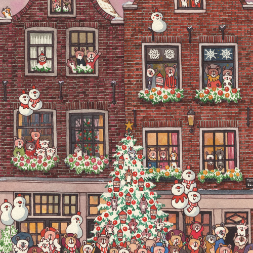 村のクリスマス‼️昔のヨーロッパのクリスマスのミニチュアセット❣️❣️電気を灯せます‼️ 村のクリスマス‼️昔のヨーロッパのクリスマスのミニチュア