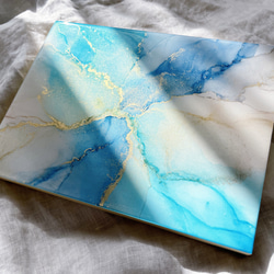 海/水面/アルコールインクアート/インテリアパネル/レジン その他