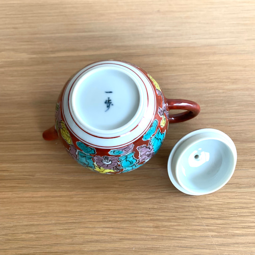 京焼・清水焼】京都 水野春陽窯 色絵 縁起物 カラフル 唐子 急須 煎茶