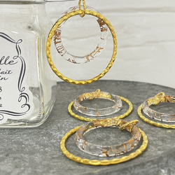 4pcs★charm・ gold line hoop（フープチャーム） 2枚目の画像