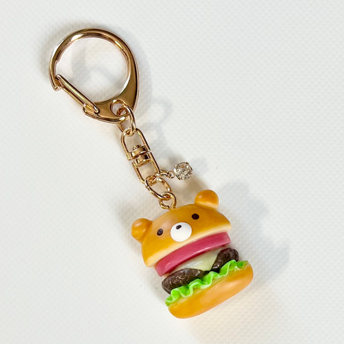 くまハンバーガー キーホルダー totomin 通販 14968760｜Creema(クリーマ)