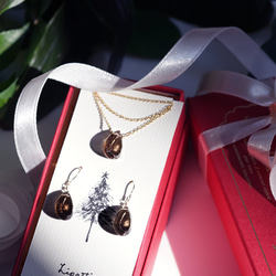 ☆Creema獨家★聖誕禮盒★煙晶凹面梨形切割套裝~珠寶巧克力 第5張的照片