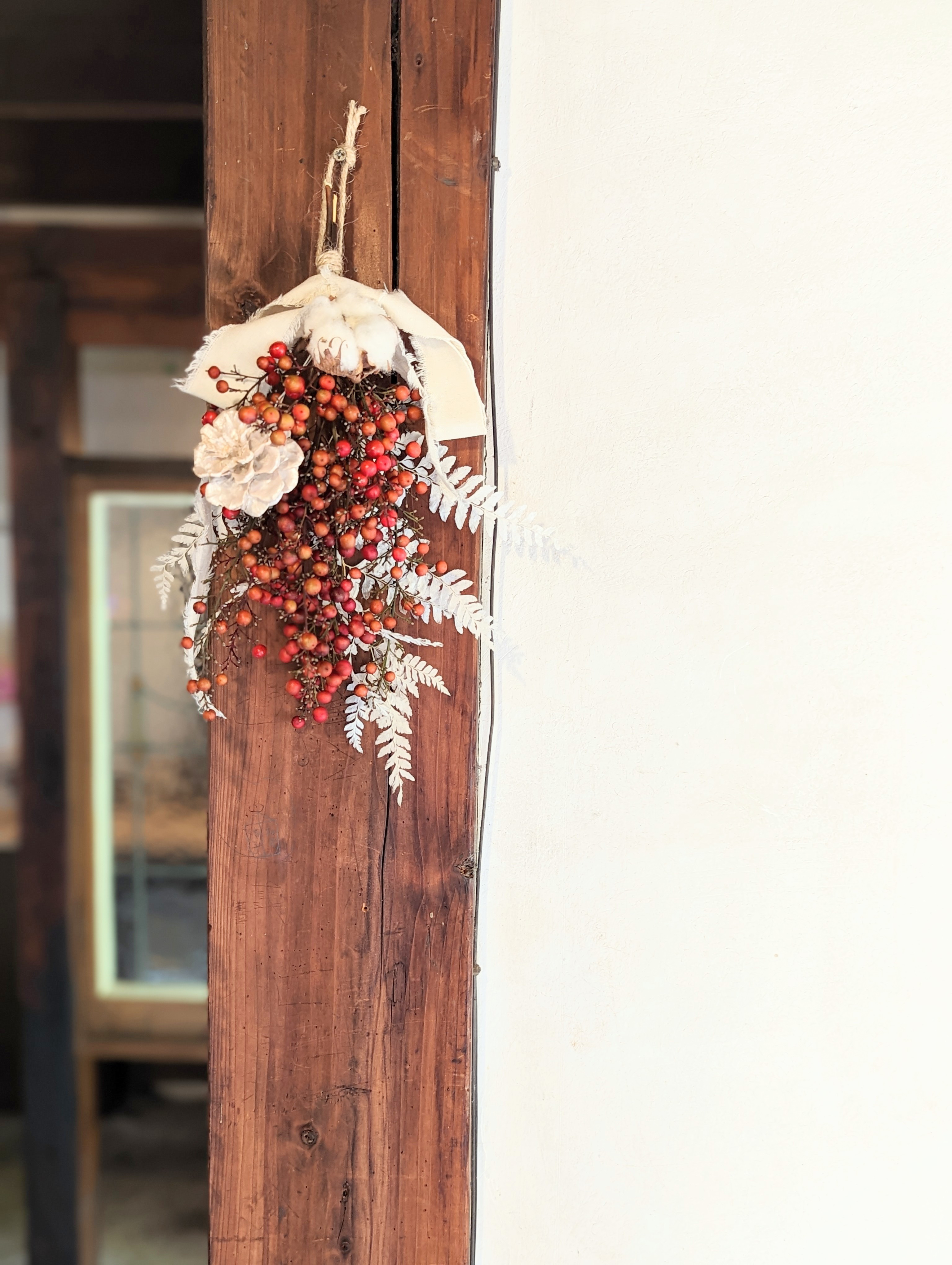 正月飾り 南天スワッグ６００円