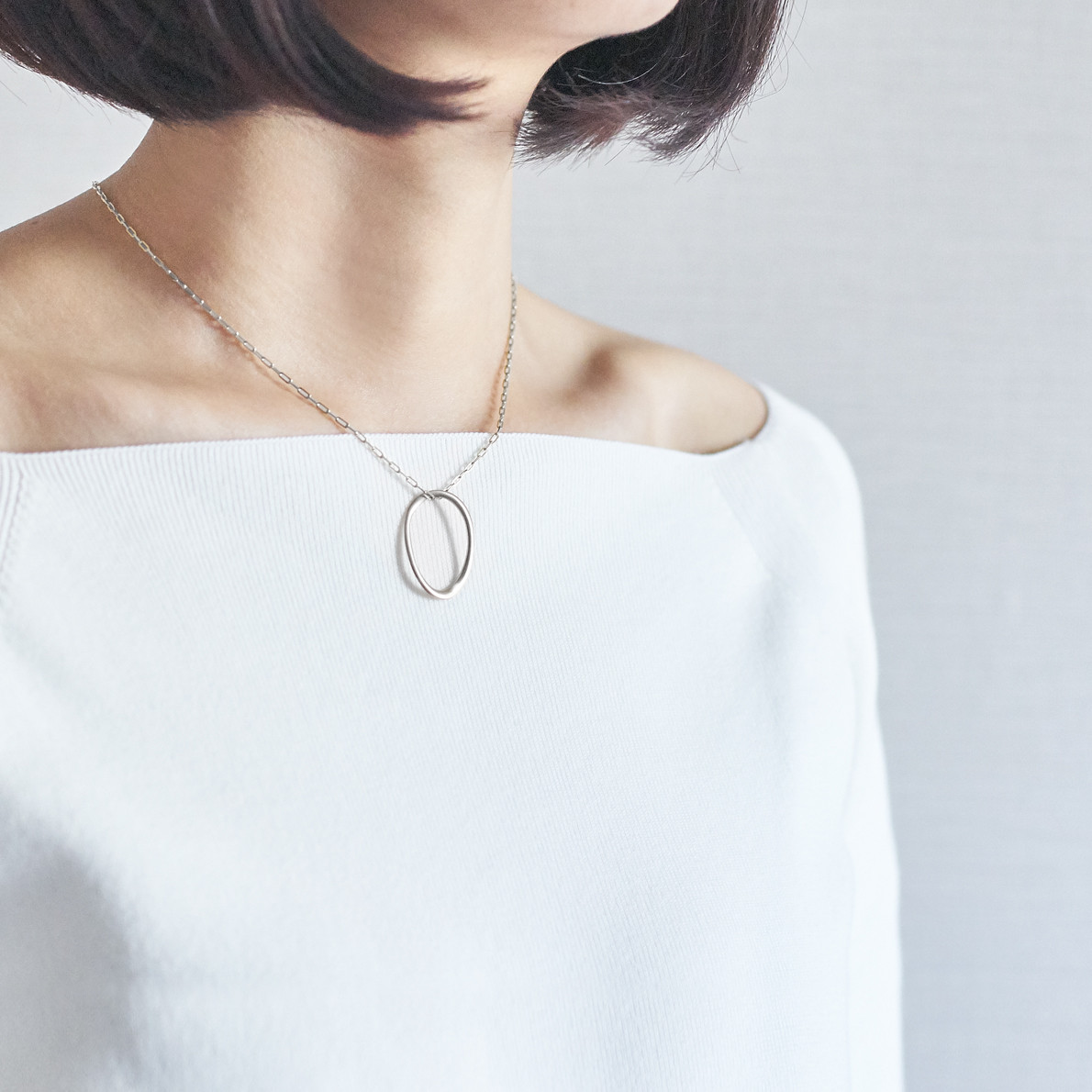 グラスホルダー&ネックレス「kakeru」アズキチェーン/ 50cm / シルバー925