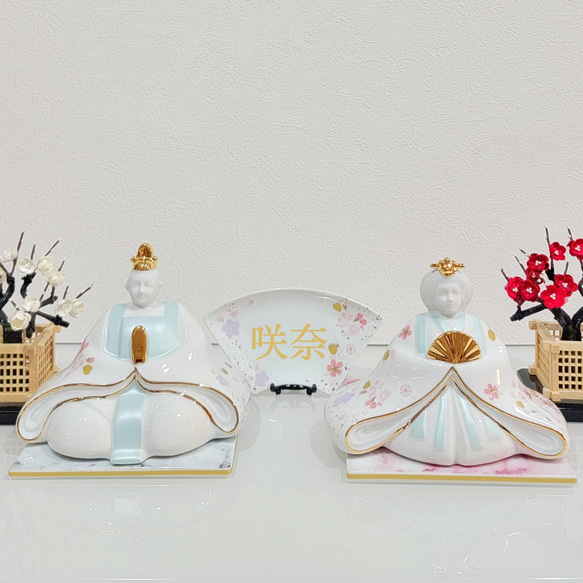 値下げ価格！雛人形 ♡ 陶芸家おひな様 陶器 ゴールド 値下げ価格！雛人形 ♡ 陶芸家おひな様 陶器 ゴールド