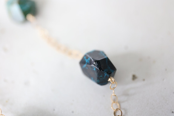 14KGF chrysocolla necklace[nc5077] 5枚目の画像