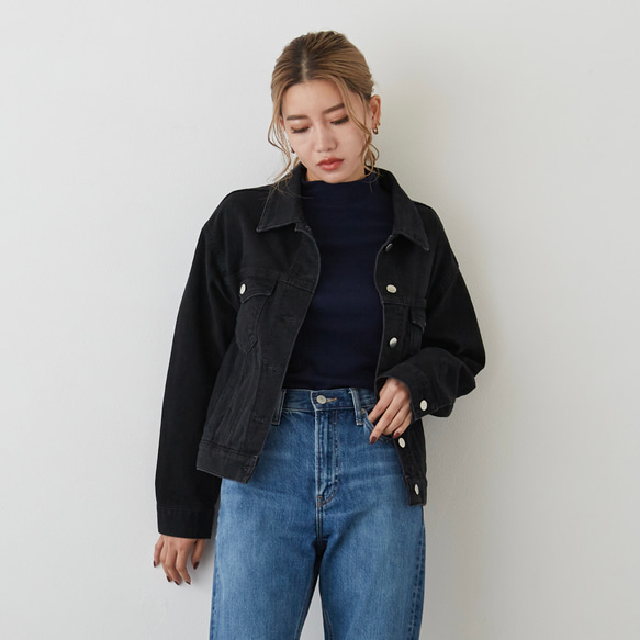 denim jacket デニムジャケット コットン ライナー フェード 短丈