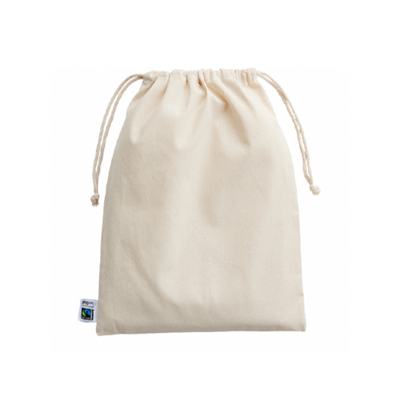 Fair trade drawstring bag L 2枚目の画像