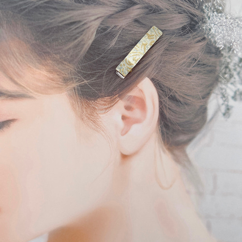 金彩ヘアアクセサリー/ヘアクリップ】京都 伝統工芸/着物 和装 髪飾り