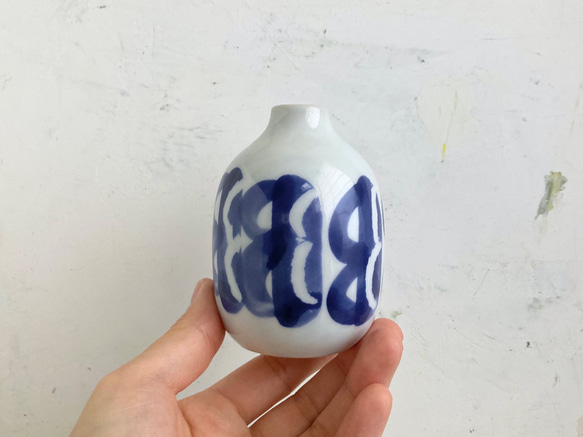 一輪挿し 花器 白 花瓶 磁器 絵付け 一輪挿し・花瓶・花器 mio_cera