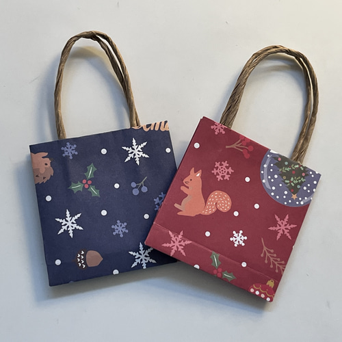 クリスマス柄のミニ紙袋② 10枚 その他雑貨 アトリ 通販 14970675