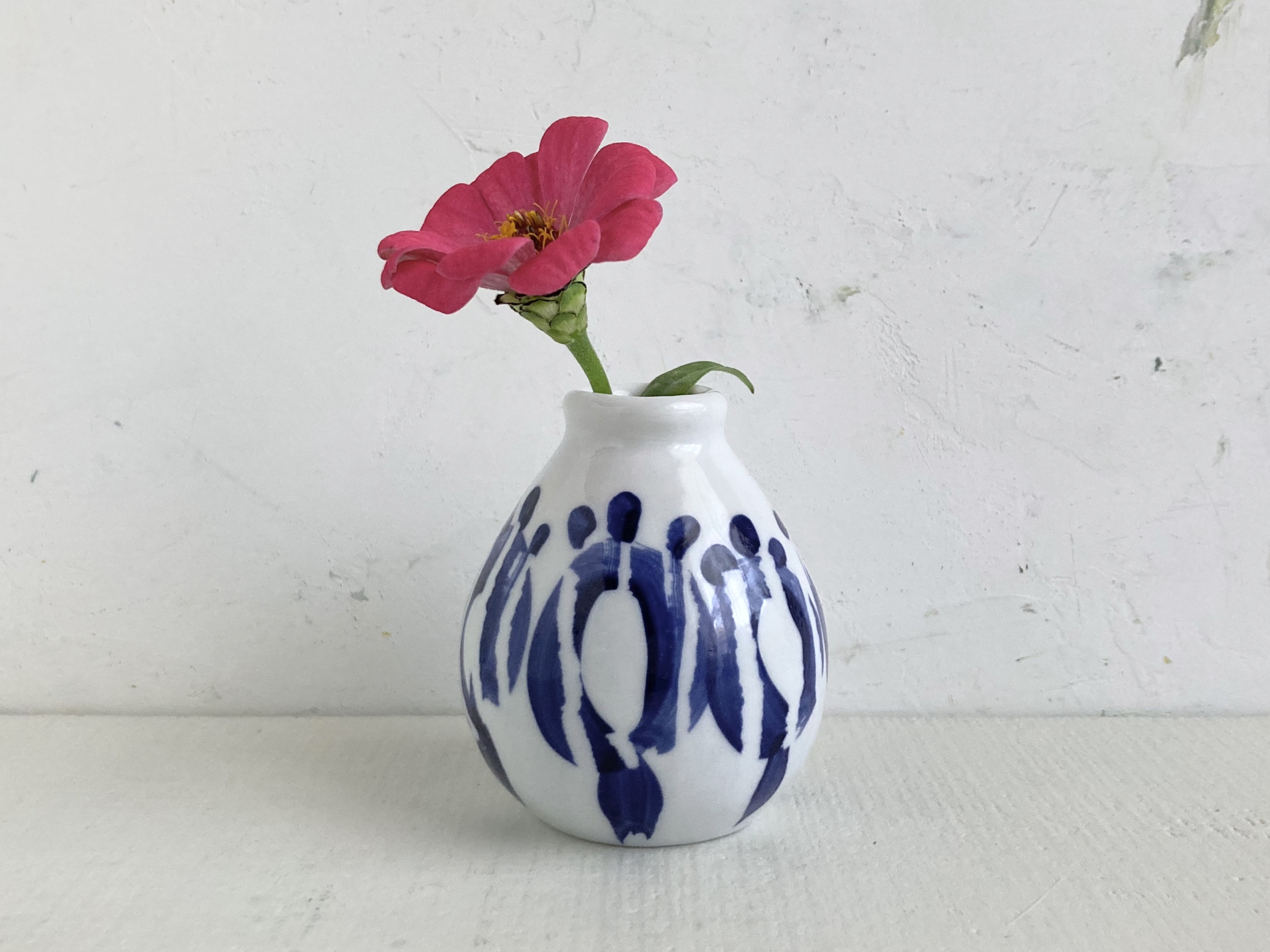 【美品】花器　花瓶　白磁　ドイツ　置物　インテリア　工芸品　美術品　A3154