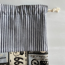 お弁当袋＆巾着セット　アメリカンテイスト看板柄　男の子　ランチセット 10枚目の画像