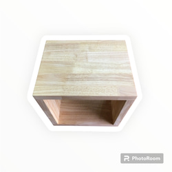キューブボックス　木製箱｜ラック　オイル仕上げ｜オープン3ｘ3/木箱　無垢 4枚目の画像