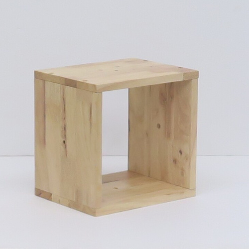 キューブボックス 木製箱｜ラック オイル仕上げ｜オープン3ｘ3/木箱 