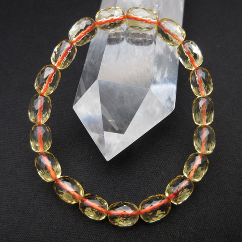 ミラータンブルカット】/【シトリンブレスレット】/size(約17㎝)/豊か