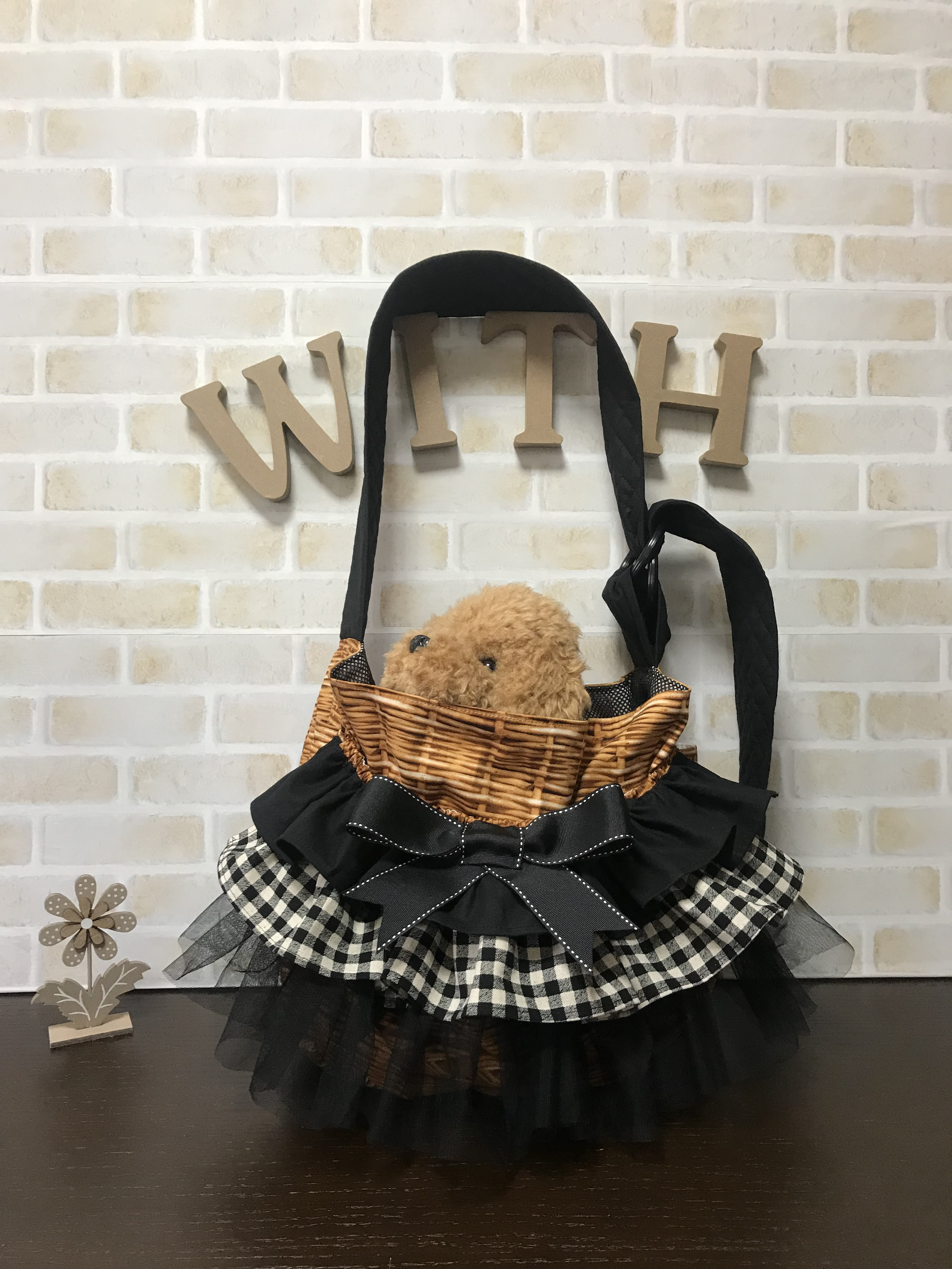 【受注生産】犬 ペット スリング《3段フリル》