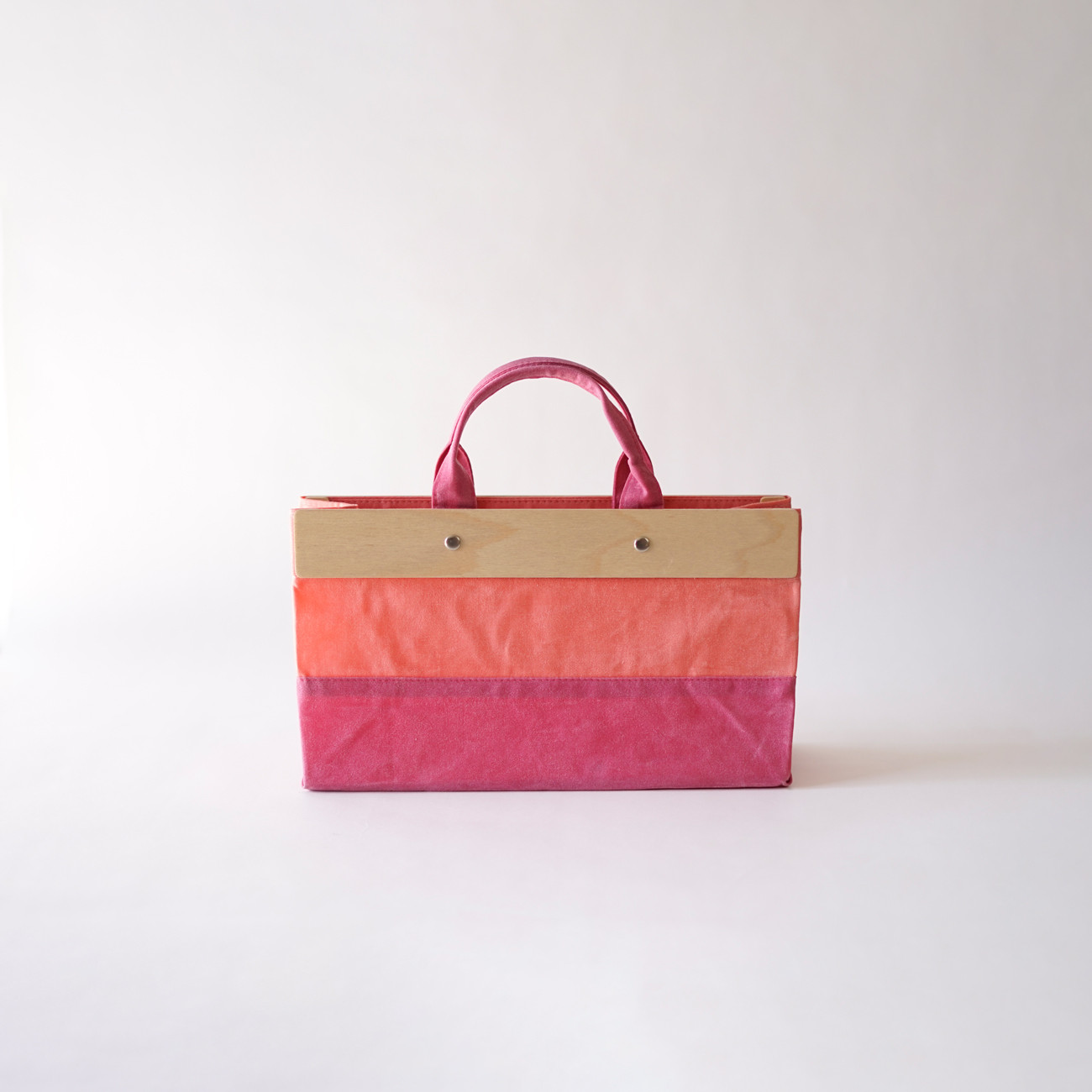 西洋茜染 + コチニール染｜ミニトート｜Tesage / MINI｜ロウ引きバッグ