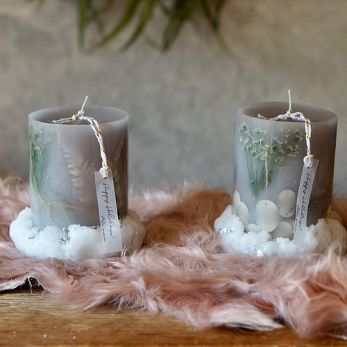 ◇冬のボタニカルキャンドルキャンドル キャンドル・キャンドル