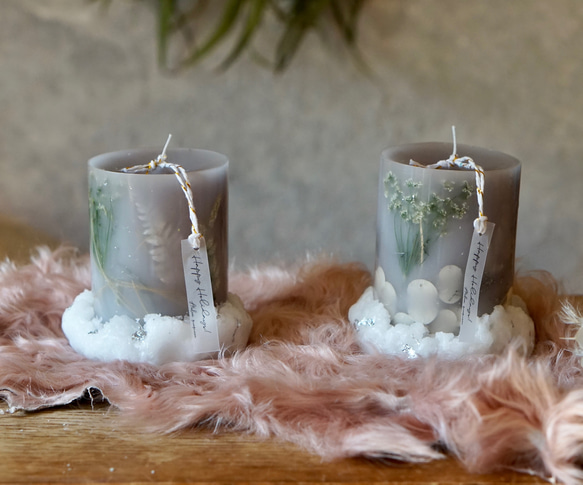 ◇冬のボタニカルキャンドルキャンドル キャンドル・キャンドル