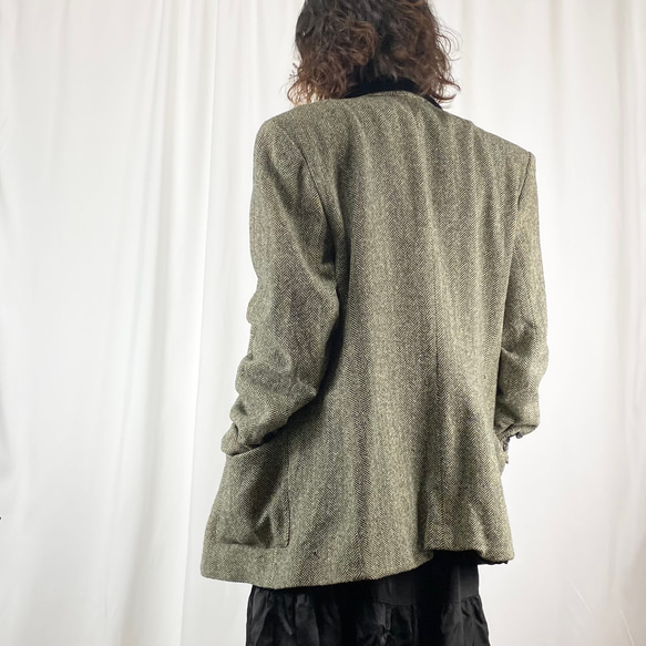 LAUREN Ralph Lauren ヘリンボーンジャケット(secondhand clothing) 2枚目の画像