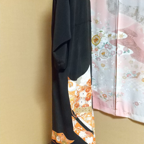 着物リメイク 黒留袖からフォーマルドレス ワンピース 着物 着物リメイク 黒留袖からフォーマルドレス ワンピース 着物