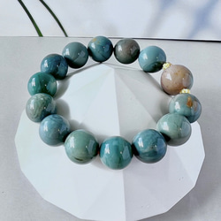 オリジナル かわいい配色 天然石アラシャンアゲートのブレスレット
