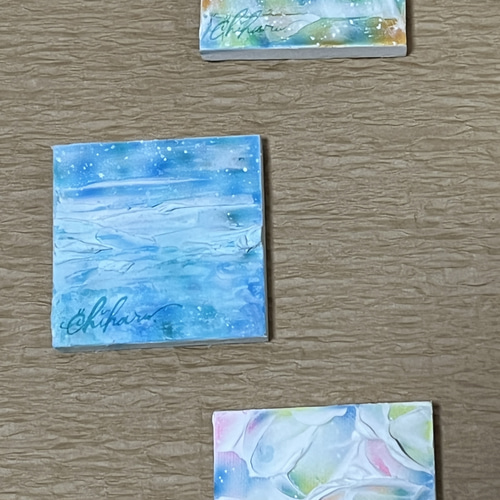 原画/1点物】手のひらアート: 海の残像 #1 絵画 C: Colors 通販