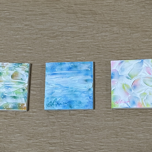 原画/1点物】手のひらアート: 海の残像 #1 絵画 C: Colors 通販