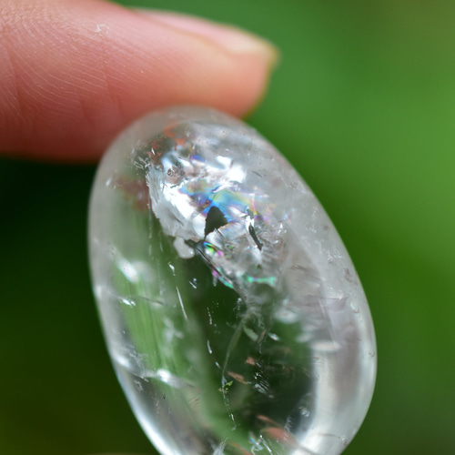 虹色水晶☆レインボークォーツ s618 天然石 Funky garuda 天然石＊ラ