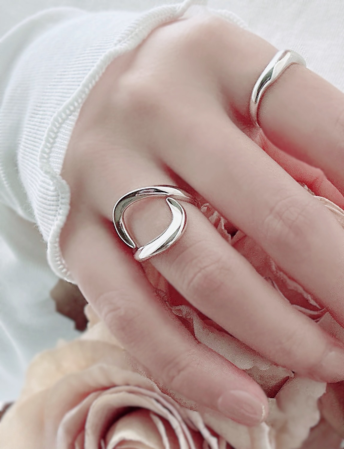 メルティング スタイリッシュな非定型 SV925リングR3102