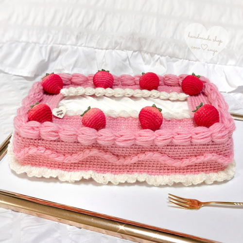 ティッシュカバー ティッシュケース ケーキ モンブラン ティッシュ