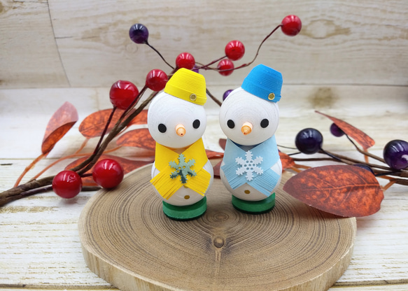 クイリングのちっちゃな雪だるま⛄《バケツ》 立体・オブジェ そいくる