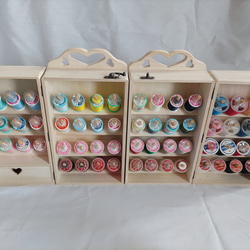 ミシン糸 50個 収納 糸立て 裁縫箱 ソーイングボックス かわいい