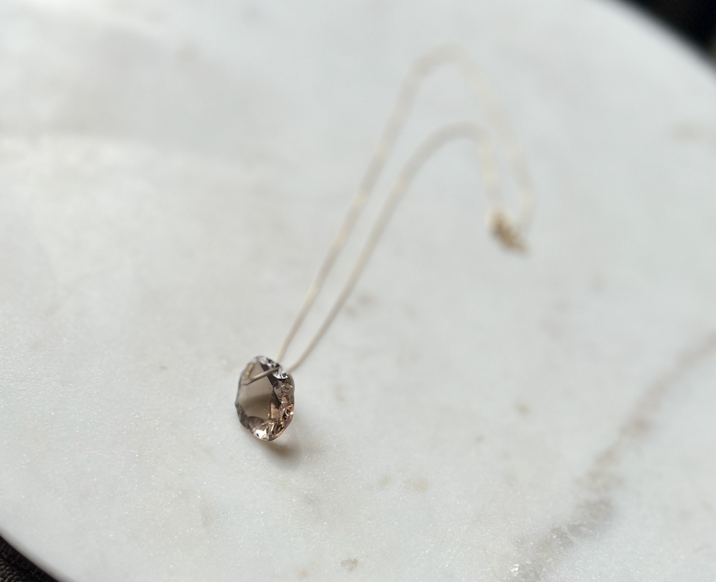 スモーキークォーツ　ネックレス　10K / 10K Smoky Quartz Necklace