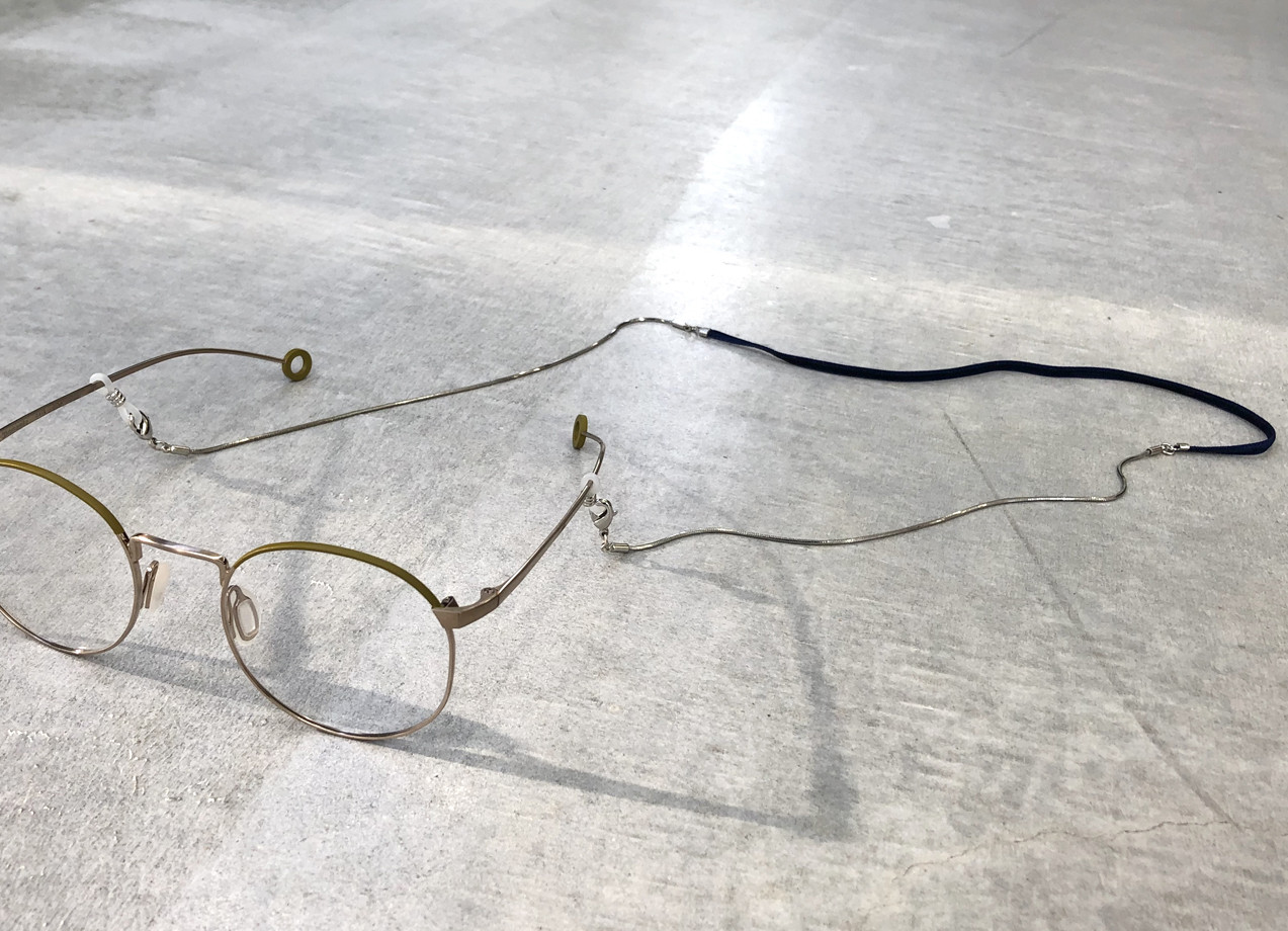 【ギフトとしてもおすすめ】メガネ＆マスクチェーン ネックレス / Aa-007　シルク