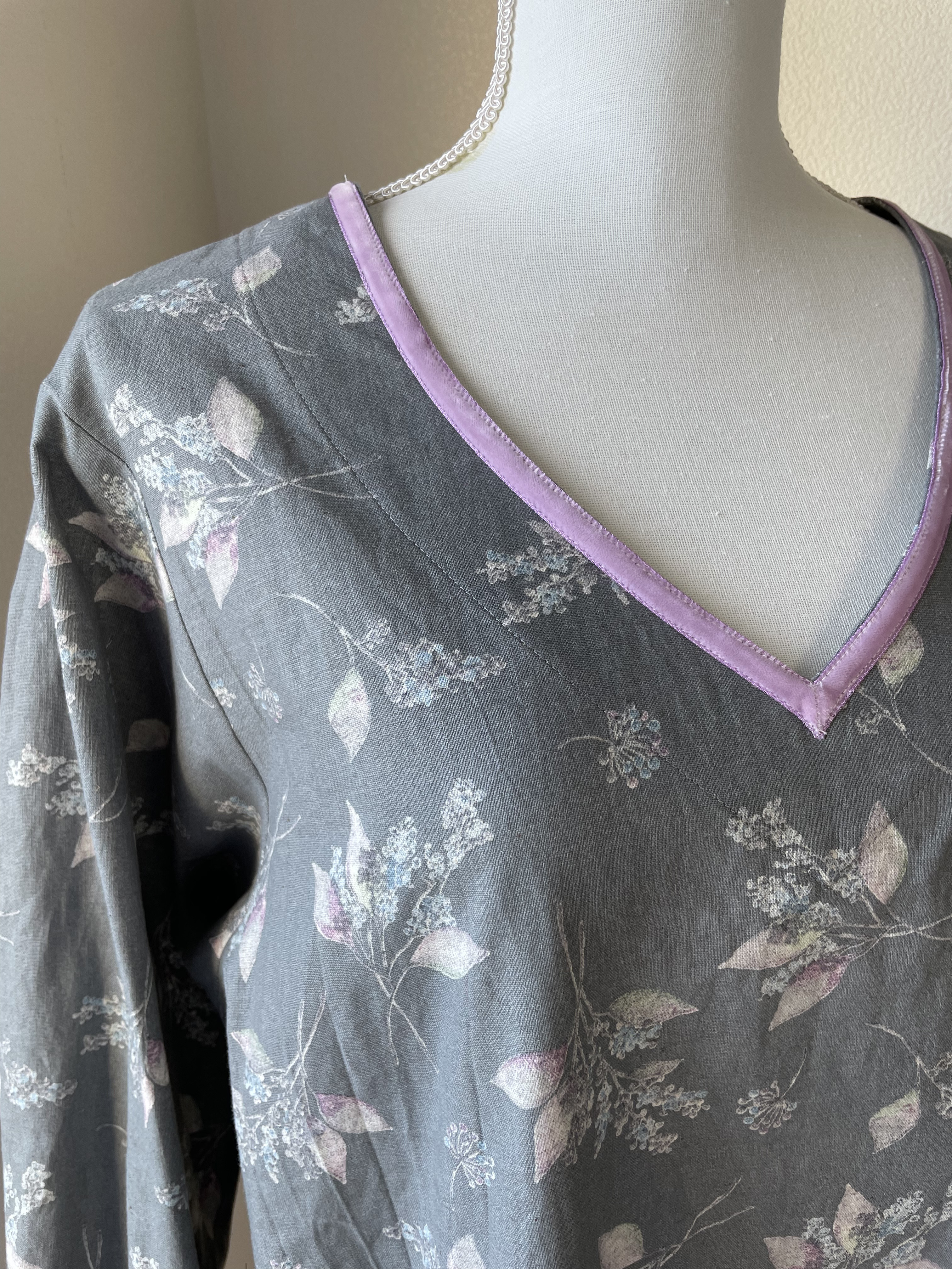 ベロアリボンの割烹着