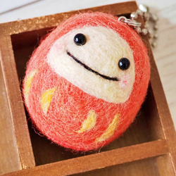 【✽確認用✽】レトロオレンジのくまさん✽羊毛フェルト 羊毛フェルト☆モコモコオレンジくまさん - メルカリ