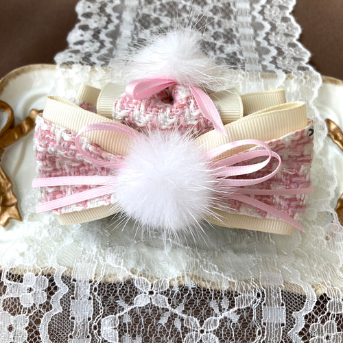 ツイードリボン ベビーヘアクリップ ヘアピン ヘアゴム ヘアアクセサリー 髪飾り ツイードリボン ベビーヘアクリップ ヘアピン ヘアゴム ヘア