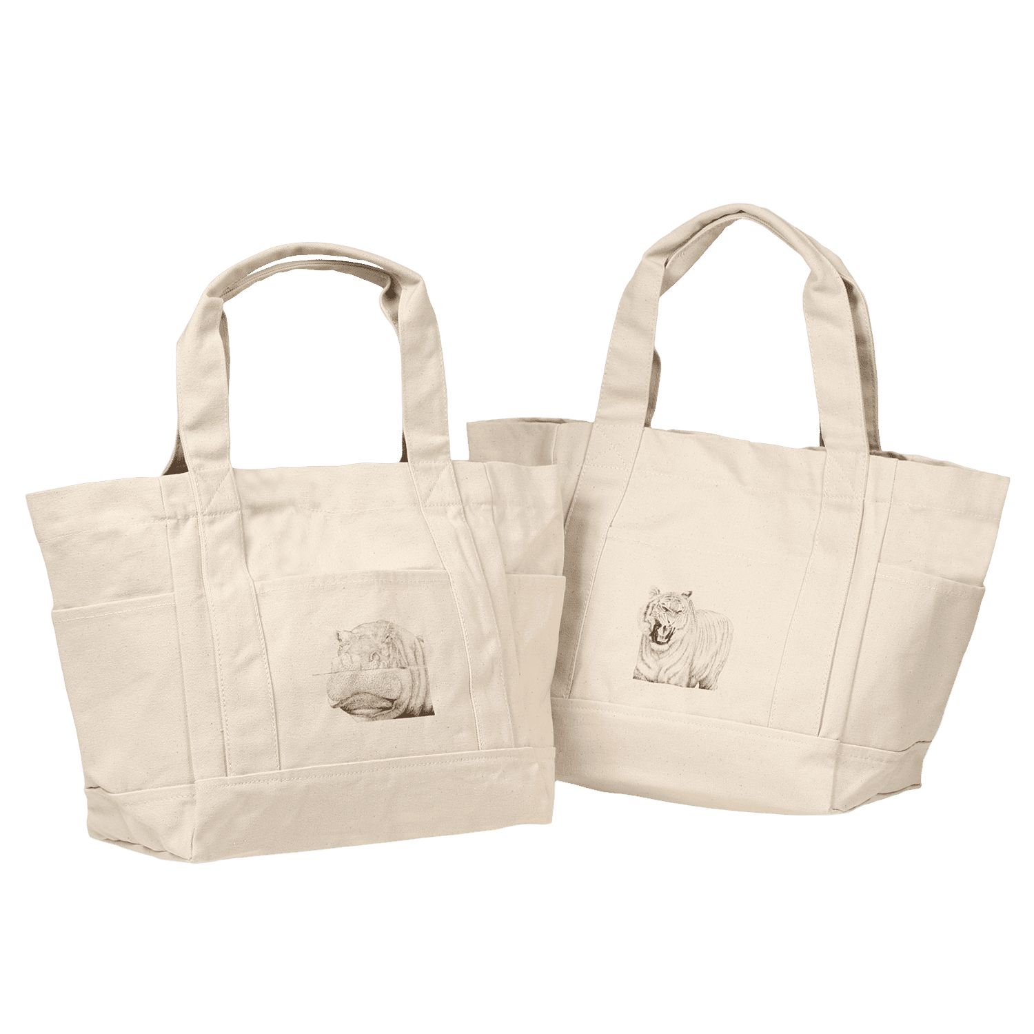 ZOO 14oz帆布トート(アニマルイラスト)