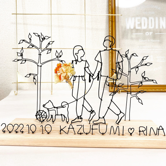 オーダーメイド］家族写真 ファミリーフォト ウェルカムボード  