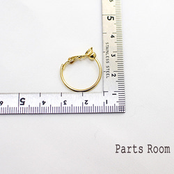 【2件】圓點環一觸式耳套耳環【金色】-mt-3820 第4張的照片