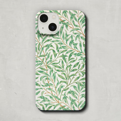 スマホケース / ウィリアム・モリス「柳の枝」 iPhone 全機種対応 モリス テキスタイル 植物 北欧 レトロ 柄 1枚目の画像