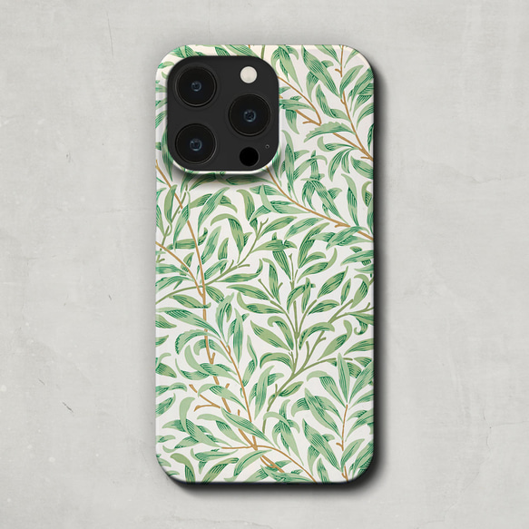 スマホケース / ウィリアム・モリス「柳の枝」 iPhone 全機種対応 モリス テキスタイル 植物 北欧 レトロ 柄 2枚目の画像